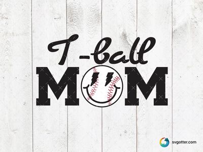 T-ball Mom Design, Best for mom, best on t-shirt, best to be applied with heat transfer vinyl