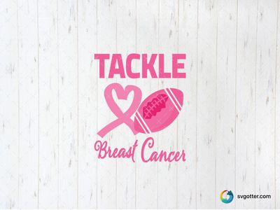 Tackle Breast Cancer Awareness, Best for activists, best on t-shirt, best to be applied with heat transfer vinyl