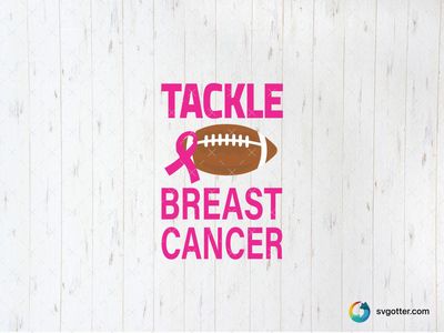 Tackle Breast Cancer Awareness, Best for sports fans, best on t-shirt, best to be applied with screen printing