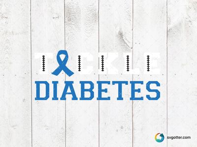 Tackle Diabetes Awareness Design, Best for health advocates, best on t-shirt, best to be applied with screen printing