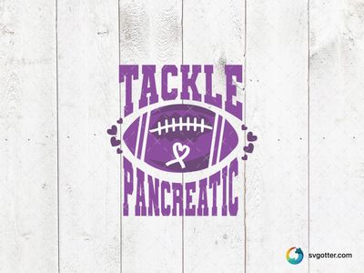 Tackle Pancreatic Cancer Awareness, Best for activists, best on t-shirt, best to be applied with screen printing