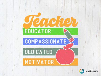 Teacher Appreciation Design, Best for teachers, best on t-shirt, best to be applied with heat transfer vinyl