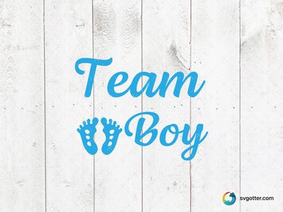 Team Boy Footprints, Best for family, best on baby onesies, best to be applied with heat transfer vinyl