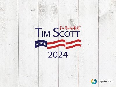 Tim Scott 2024 Campaign, Best for political campaigners, best on t-shirt, best to be applied with screen printing
