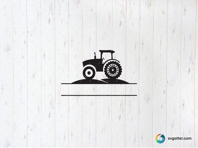 Tractor Silhouette, Best for farmers, best on t-shirt, best to be applied with screen printing