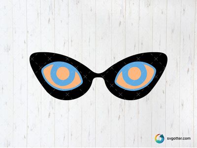 Trippy Eyes Illustration, Best for artists, best on wall art, best to be applied with print and cut
