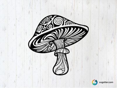 Trippy Mushroom Art, Best for artists, best on wall art, best to be applied with print and cut