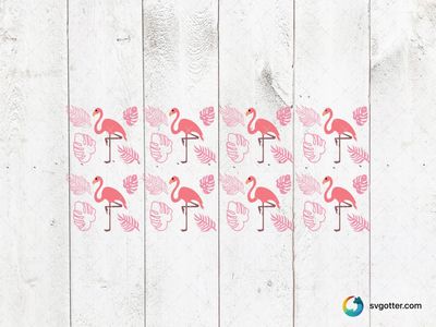 Tropical Flamingo Pattern, Best for tropical enthusiasts, best on glass, best to be applied with sublimation