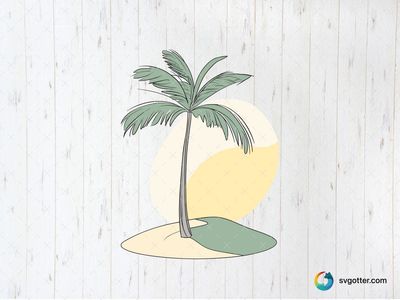 Tropical Palm Illustration, Best for beach lovers, best on wall art, best to be applied with sublimation