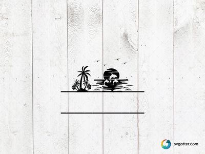 Tropical Sunset Scene, Best for beach lovers, best on wall art, best to be applied with sublimation