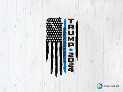 Trump 2024 Back the Blue, Best for political enthusiasts, best on t-shirt, best to be applied with screen printing