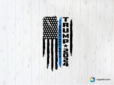 Trump 2024 Back the Blue, Best for political enthusiasts, best on t-shirt, best to be applied with screen printing