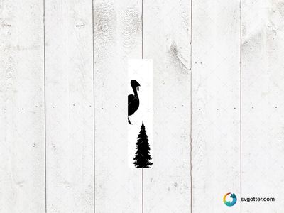 Turkey and Tree Silhouette Font, Best for artists, best on wall art, best to be applied with screen printing