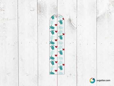Turtle and Heart Stationery, Best for students, best on notebook cover, best to be applied with print and cut