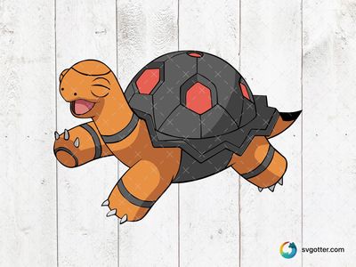 Turtle-like Fire Pokemon, Best for Pokemon fans, best on t-shirt, best to be applied with screen printing