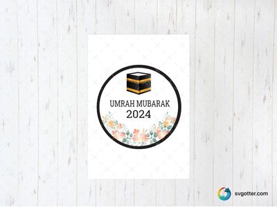 Umrah Mubarak 2024, Best for religious individuals, best on wall art, best to be applied with sublimation