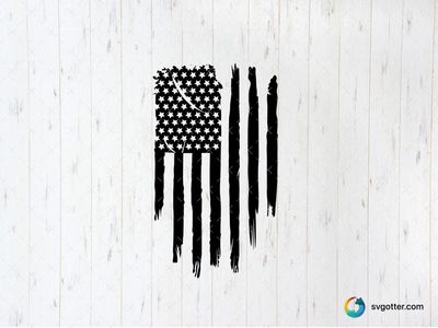 USA Flag Design, Best for patriots, best on t-shirt, best to be applied with screen printing