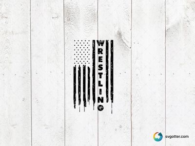 USA Wrestling Flag Design, Best for sports fan, best on t-shirt, best to be applied with screen printing