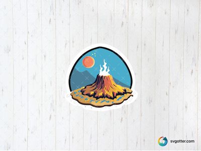 Volcanic Planet Scene, Best for space enthusiasts, best on wall art, best to be applied with sublimation