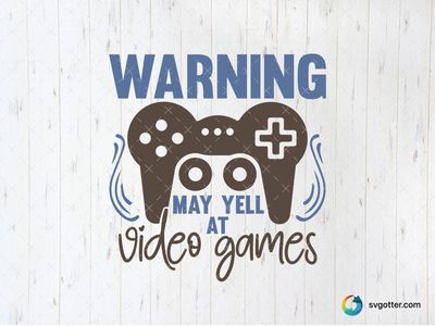 Warning Gamer Humor, Best for gamers, best on t-shirt, best to be applied with heat transfer vinyl