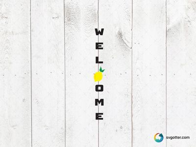 Welcome Lemon Design, Best for home decor enthusiasts, best on wall art, best to be applied with sublimation