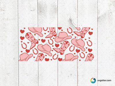 Western Cowboy Pattern, Best for western enthusiasts, best on tote bag, best to be applied with sublimation