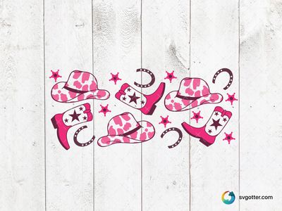 Western Cowboy Pattern, Best for western enthusiasts, best on tote bags, best to be applied with sublimation