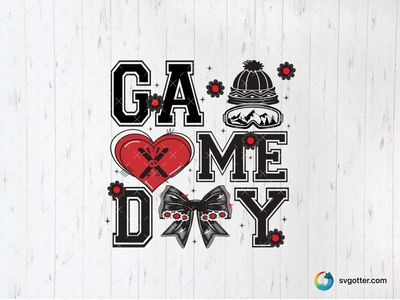 Winter Game Day Design, Best for sports fans, best on sweatshirt, best to be applied with heat transfer vinyl