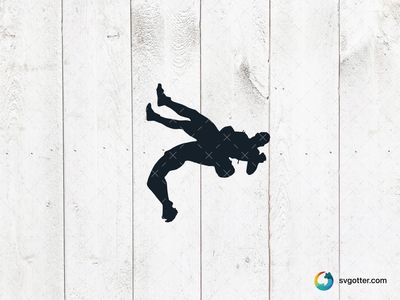 Wrestling Silhouette, Best for sports fan, best on t-shirt, best to be applied with screen printing